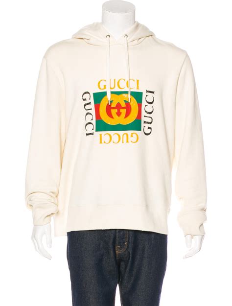 gucci red crewneck|Gucci distressed hoodie.